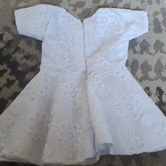 New white lace baby girl dress - Picture 3 of 5